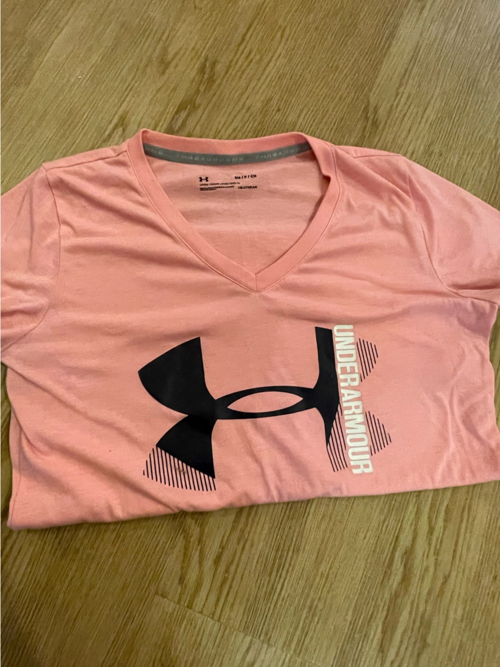 Under Armour Pink Short Sleeve Logo Tee for Women